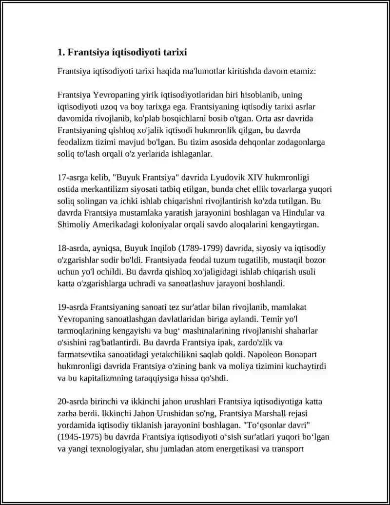 FRANSIYA IQTISODIYOTI 3