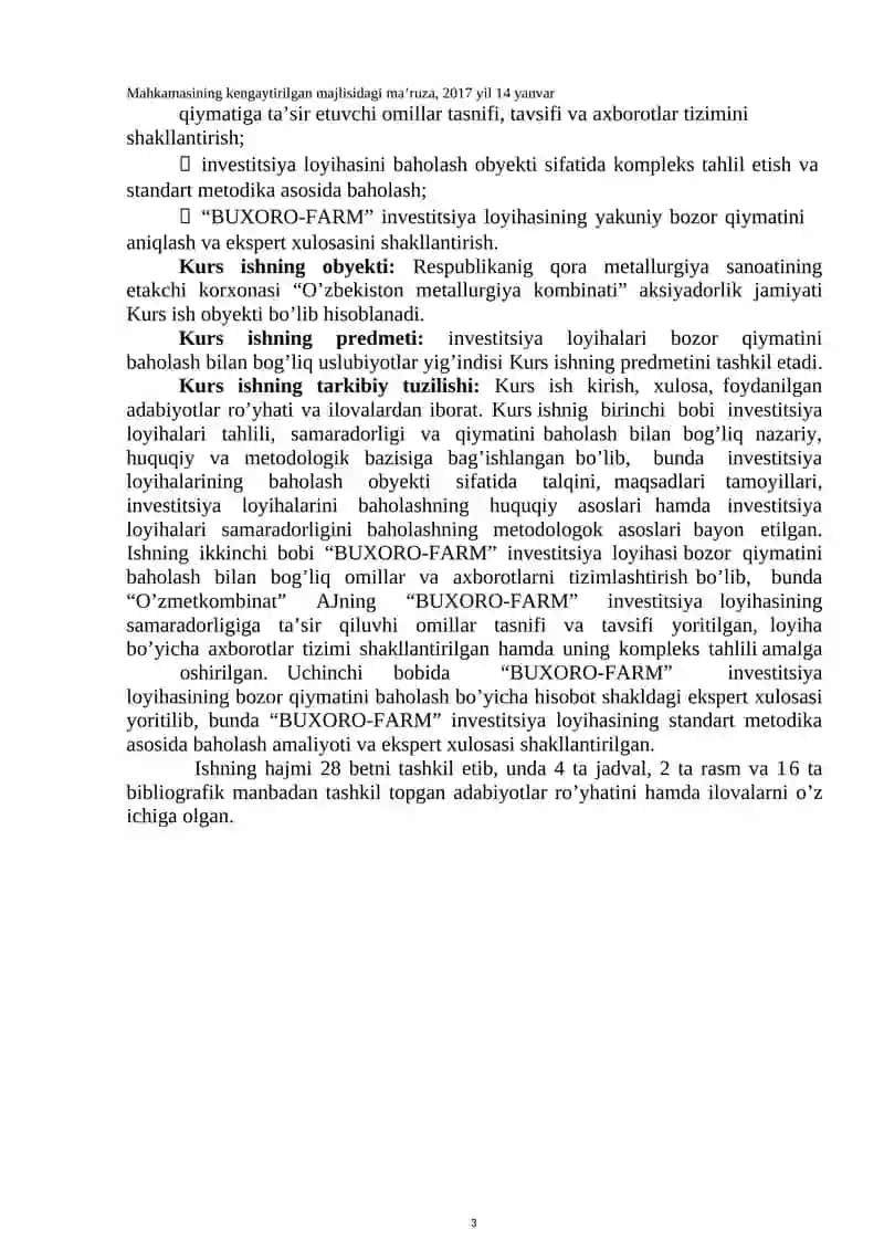 INVESTITSIYA LOYIHALARI BOZOR QIYMATINI BAHOLASH 3