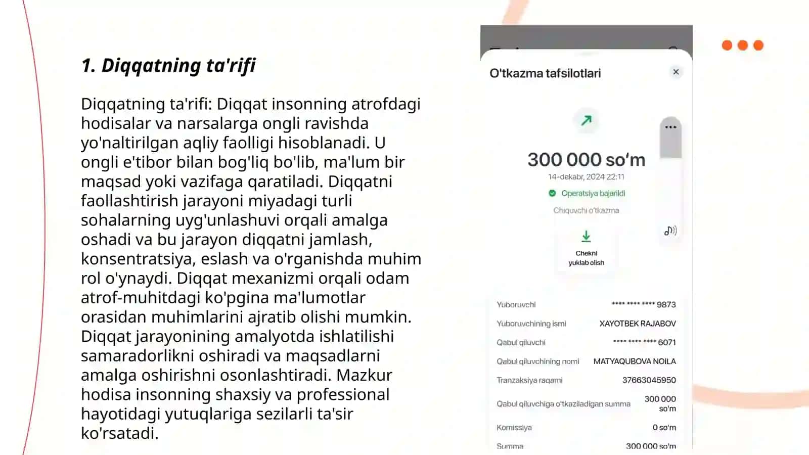 Diqqat haqida tushuncha va turlari 3