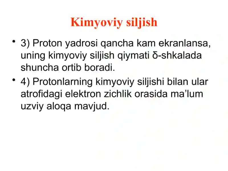 YADRO MAGNITREZONANS (YaMR) SPEKTROSKOPIYSI 3