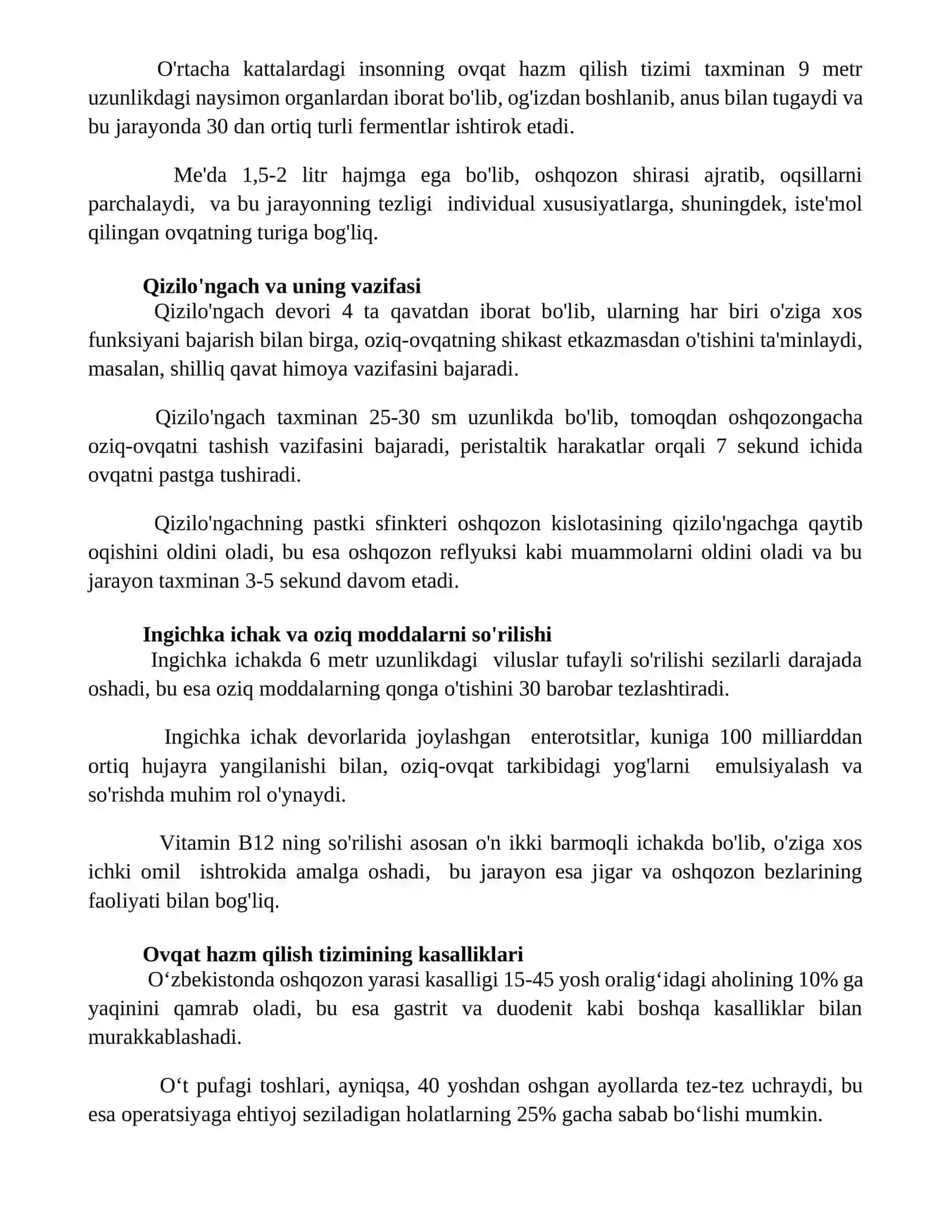 Ovqat hazm qilish organlari 3