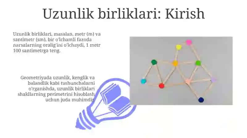 Uzunlik va maydon birliklari o'rtasidagi munosabatlar 3