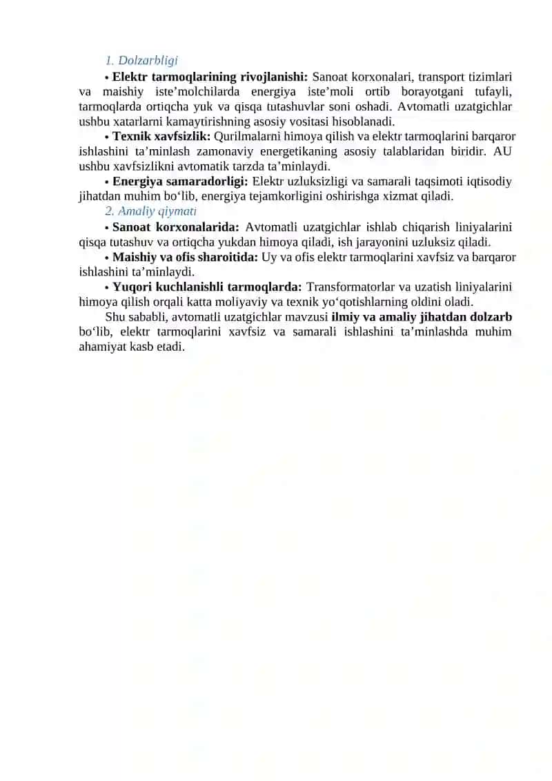 Avtomatli uzatgichlar. 3