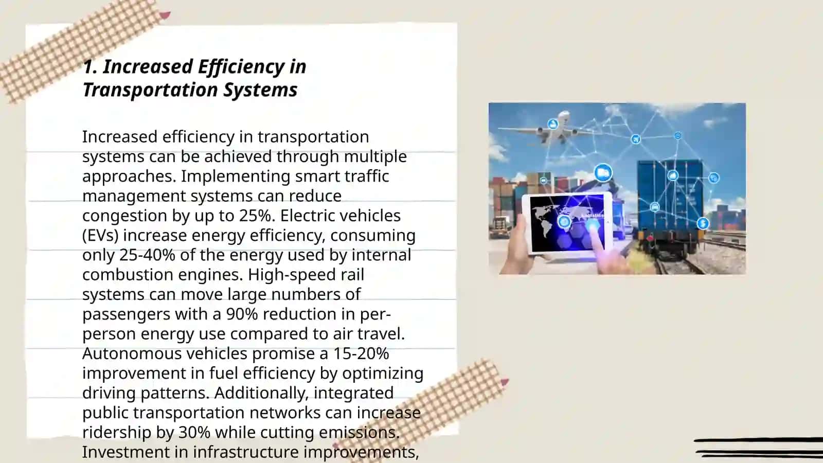 Benefits of transportation technology 3