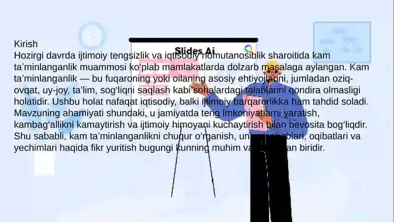 Kam taʼminlanganlik Ijtimoiy muammo sifatida 3