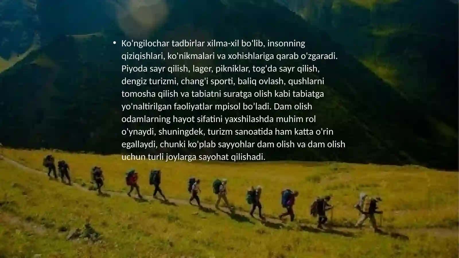 Rekreatsionturizm 3