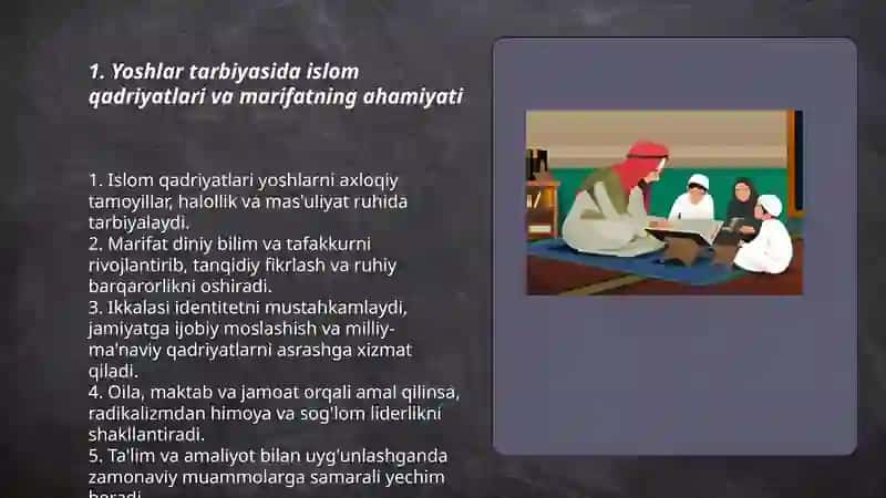Dinshunoslik fanidan taqdimot 3