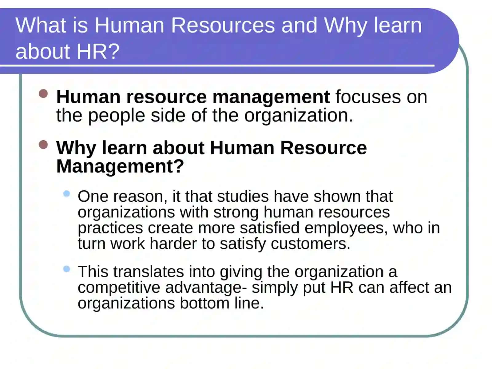 Introduction to Human Resource Management 3