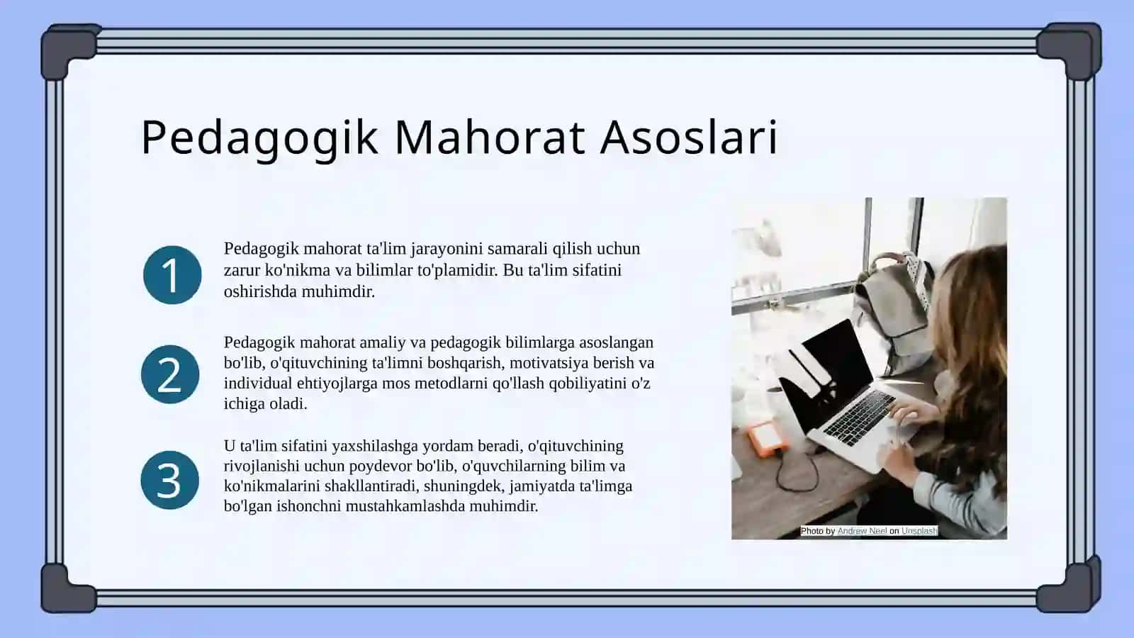 Pedogogik mahorat asoslari va uning tarkibiy qismlari 3