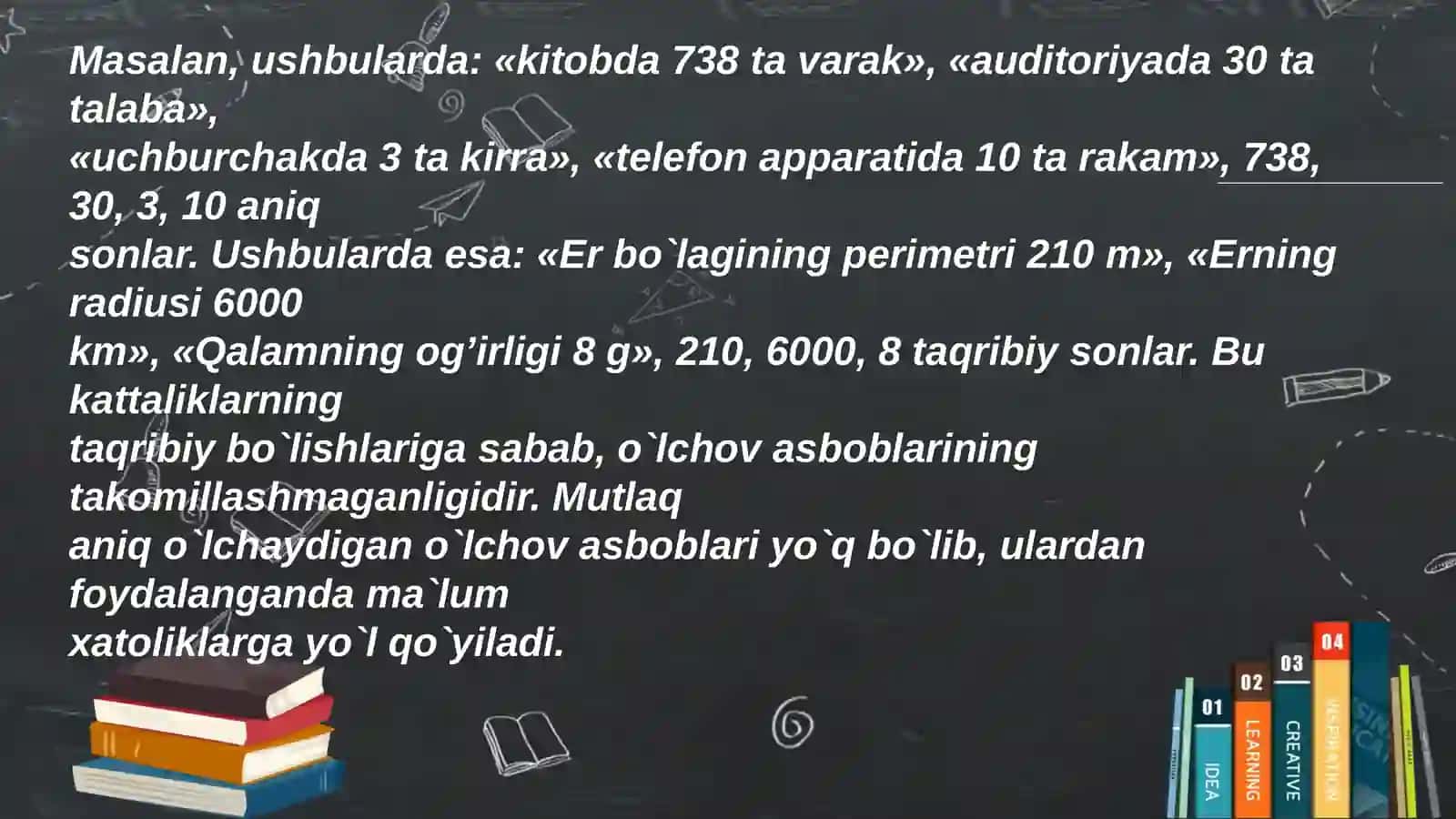 Sonlarni xisoblash usullari 3
