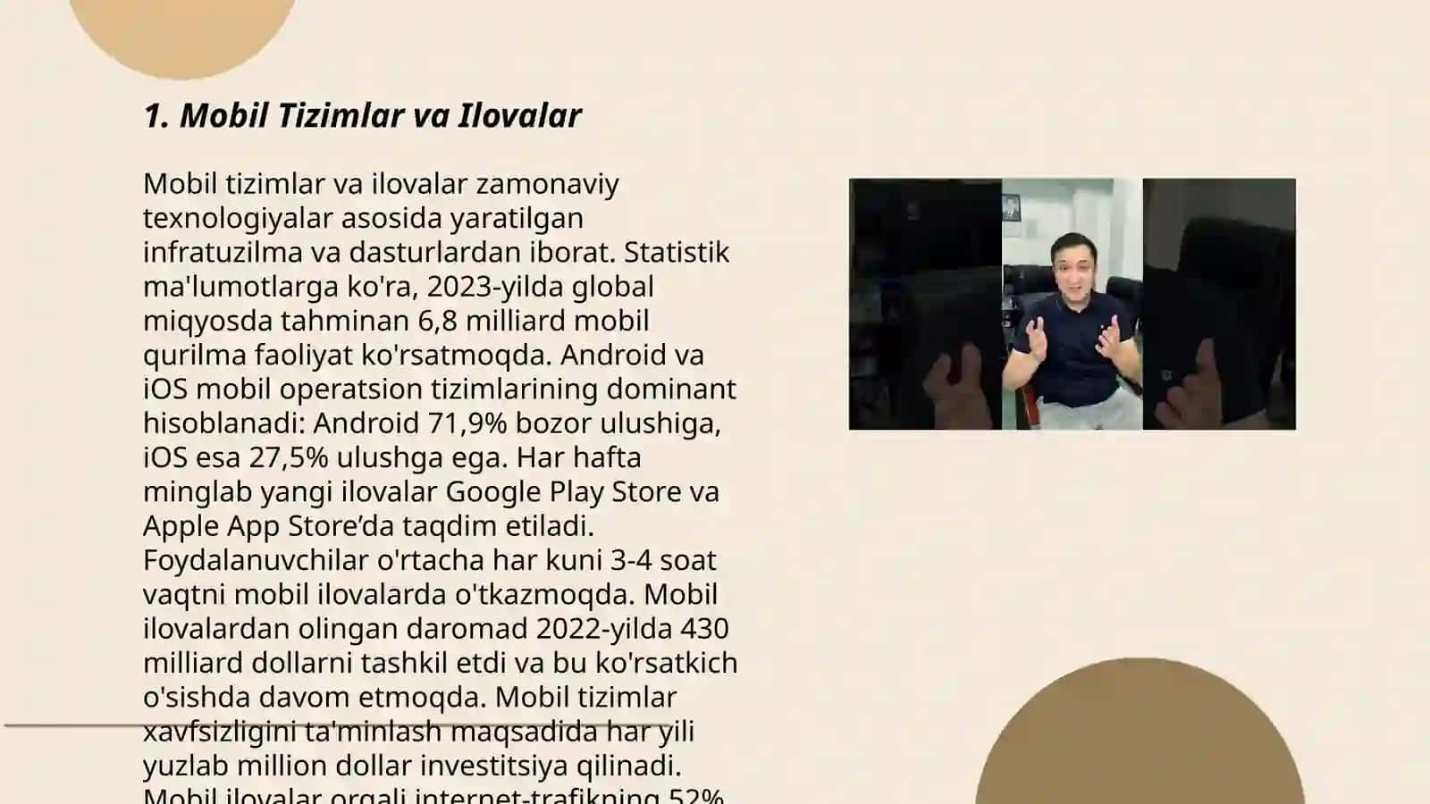 Mavzu: Raqamli iqtisodiyotda mobil texnologiyalar 3