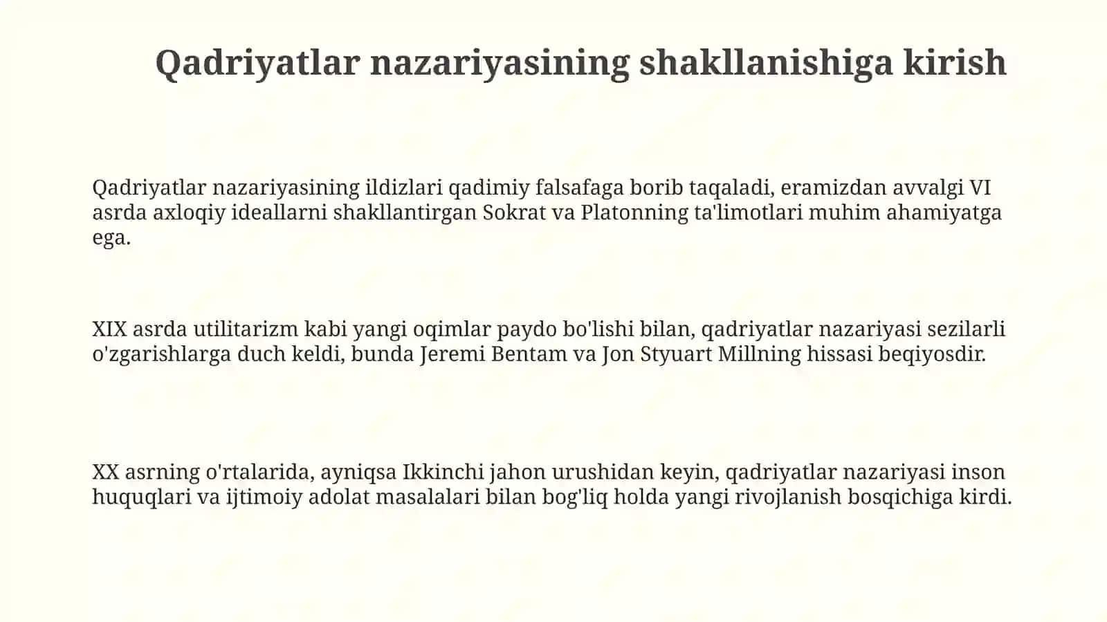 Qadriyat nazariyasining shakllanish tarixi, Etikaning mohiyati va ahamiyati 3