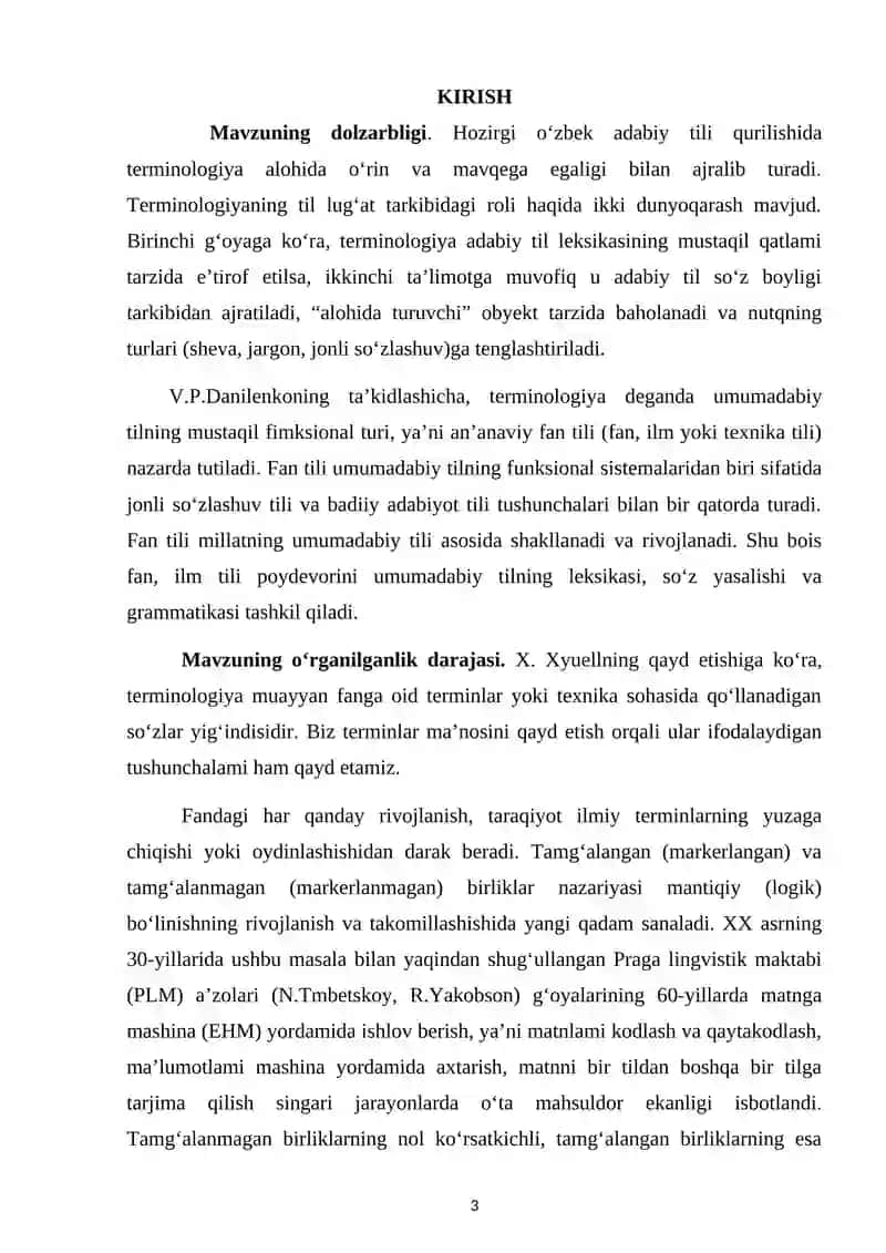Oʻzbek tilshunosligida filologik terminlarning ilmiy tavsifi 3