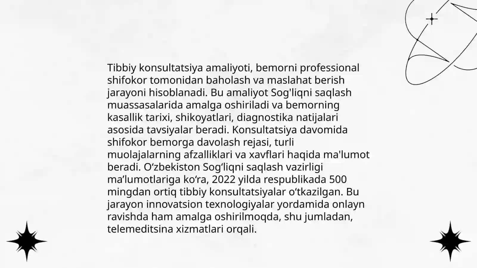 Tibbiy konsultatsiya amaliyoti 3