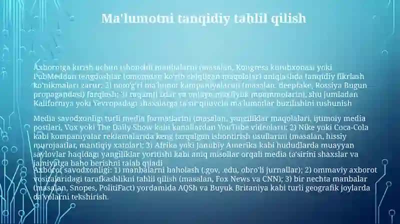 Axborotmatnlaribilanishvamediamadaniyat 3