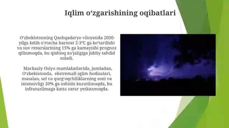 Iqlim oʻzgarishining oqibatlari 3