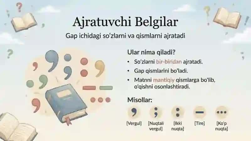 tinish belgilari turlari vazifalari 3