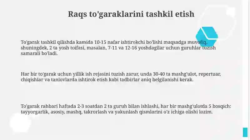 Raqstogaraginitashkilqilishvatoʻgarakbilanishlashuslublari 3