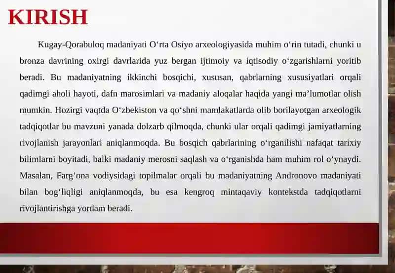 Kugay-qorabuloq madaniyatining ikkinchi bosqichiqabrlarning xususiyati 3