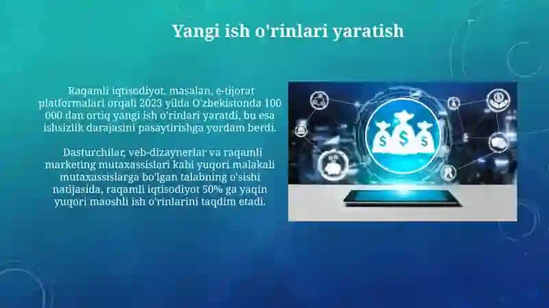 Raqamli iqtisodiyotning afzalliklari 3