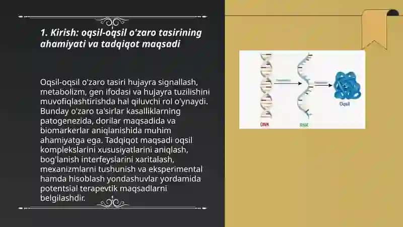 Oqsil-oqsil o'zaro tasiri 3