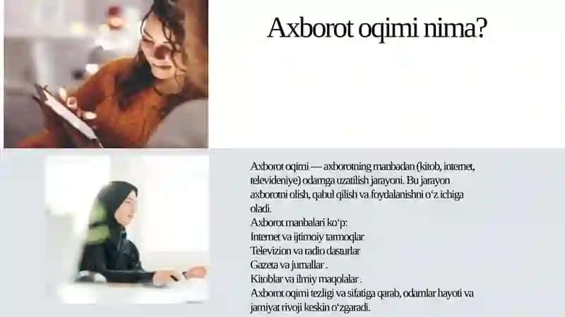 Axborot oqimi va axborot madaniyati 3