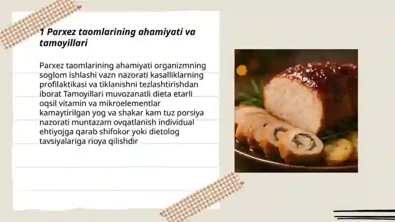 Parxez taomlar haqida yozish Xayalina Mohira 3