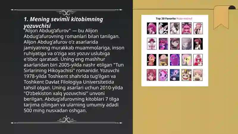 Mening sevimli kitobim 3