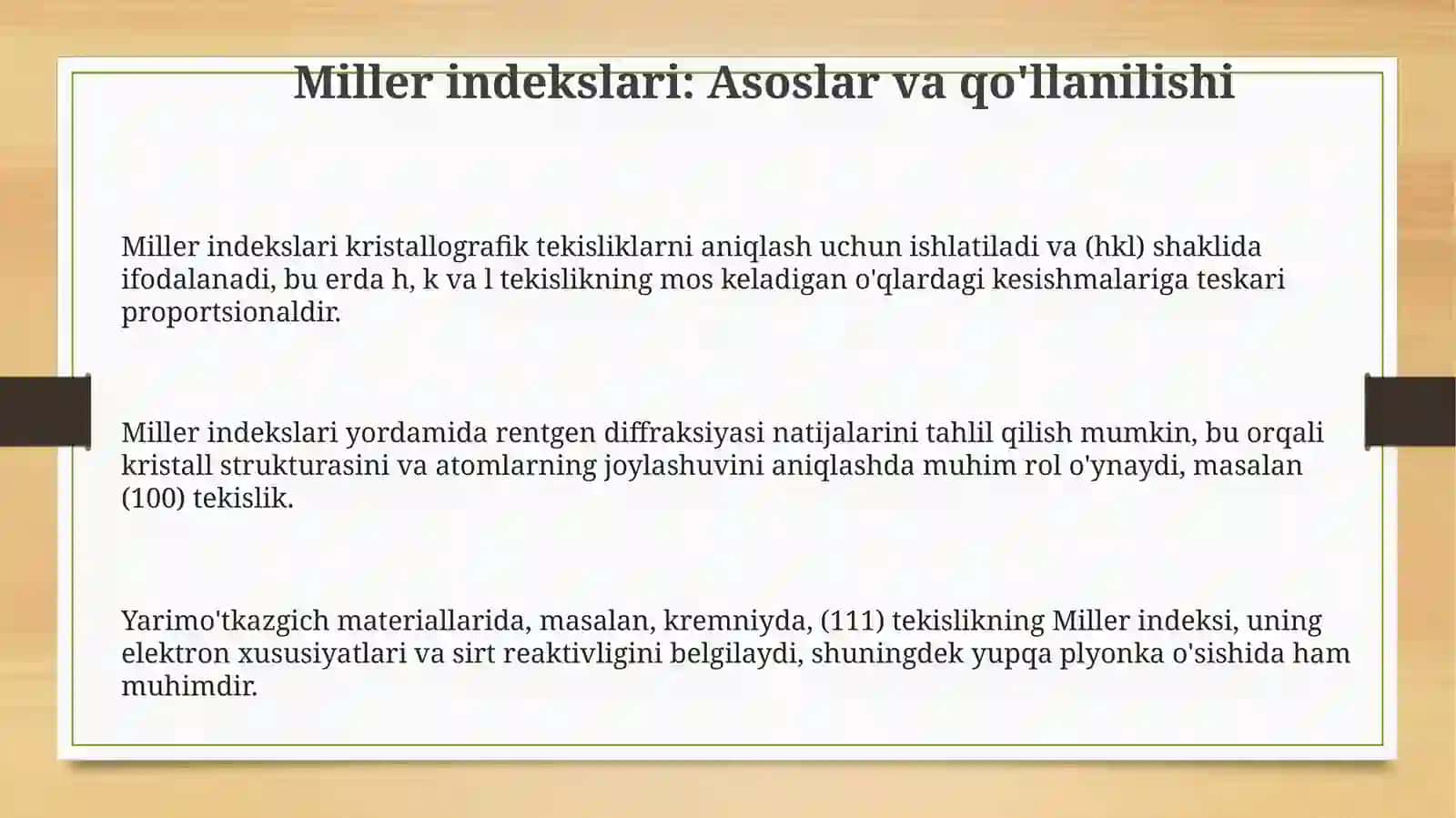 Miller indekslari 3
