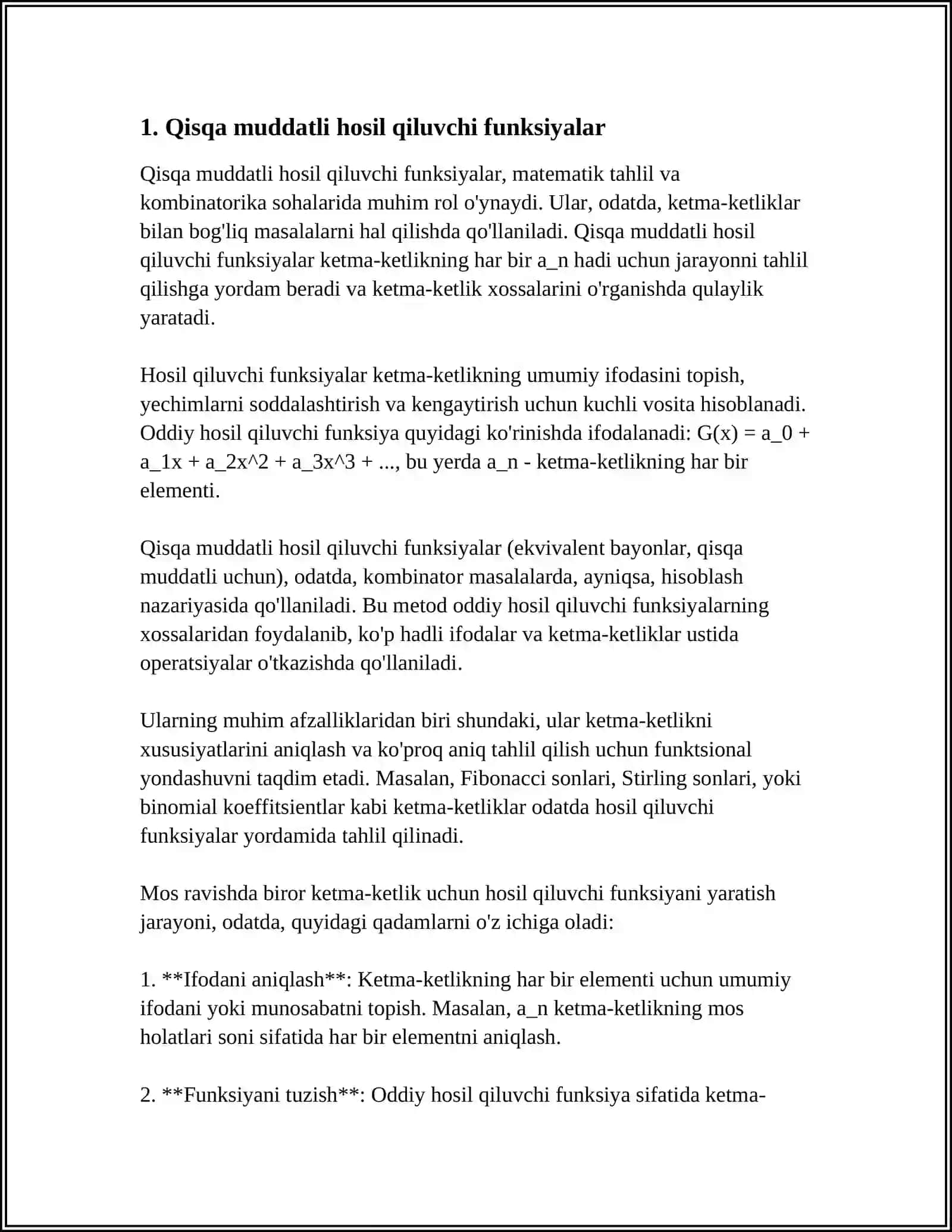MUSTAQIL ISH 3