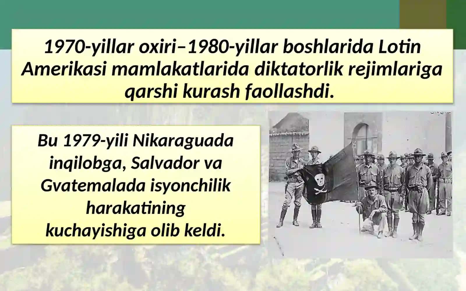 XX asrda Lotin Amerika mamlakatlari 3