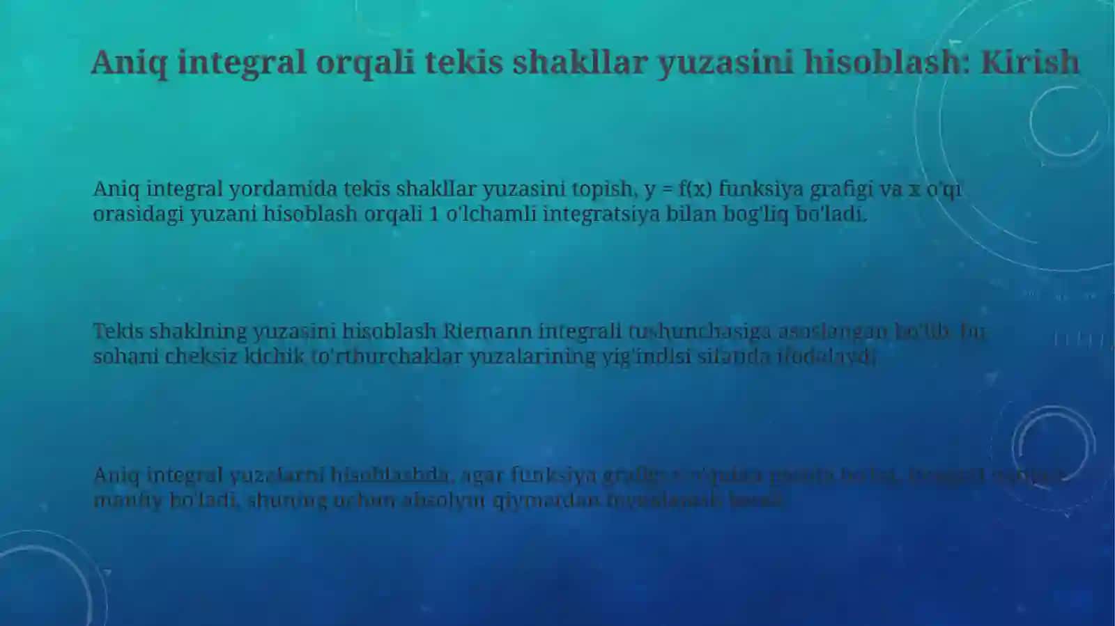 Aniqintegralyordamidayassifiguralaryuzlarinihisoblash 3