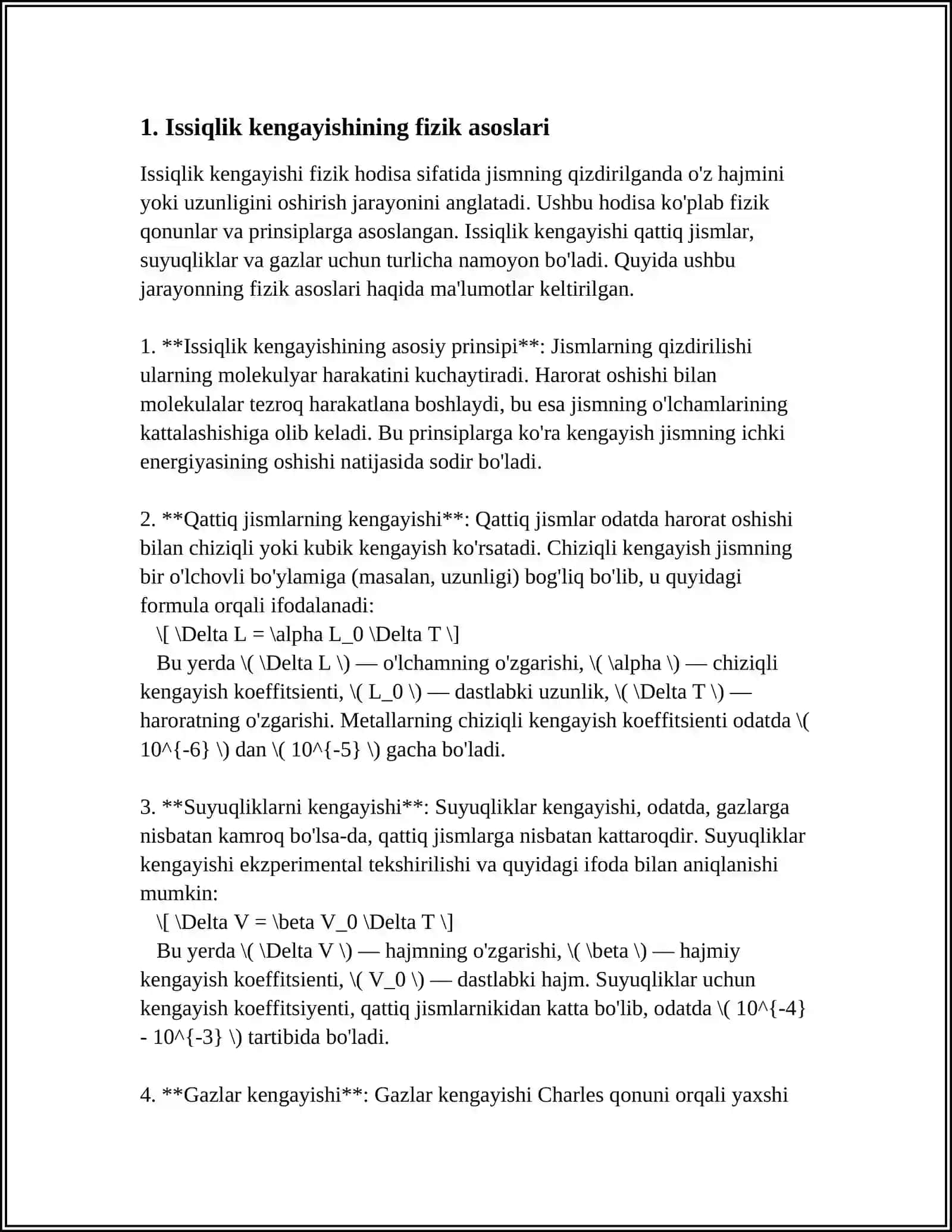 MATERIYALNING ISSIQLIK KENGAYISHI 3