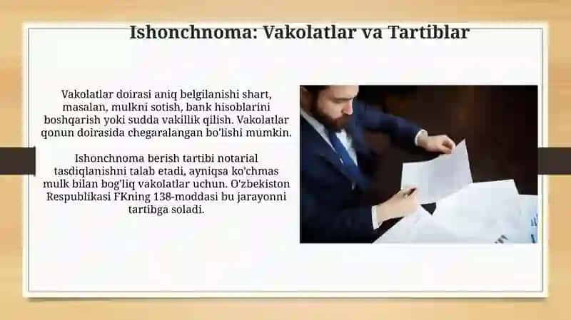 Ishonchnoma va hisobot matnlari 3