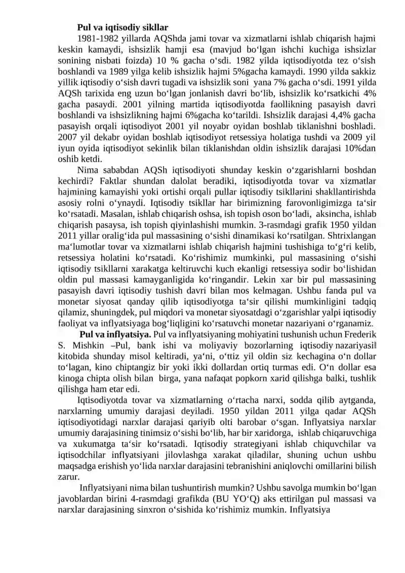 PUL VA BANKLAR 3