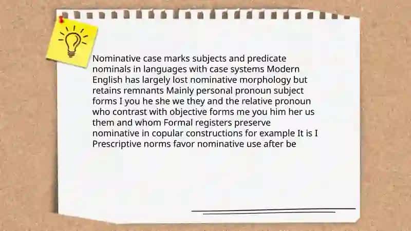 Typological categories of case 3