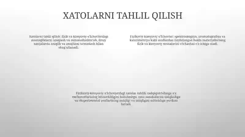 Fizikaviy Kimyoviy Ulchashlar 3
