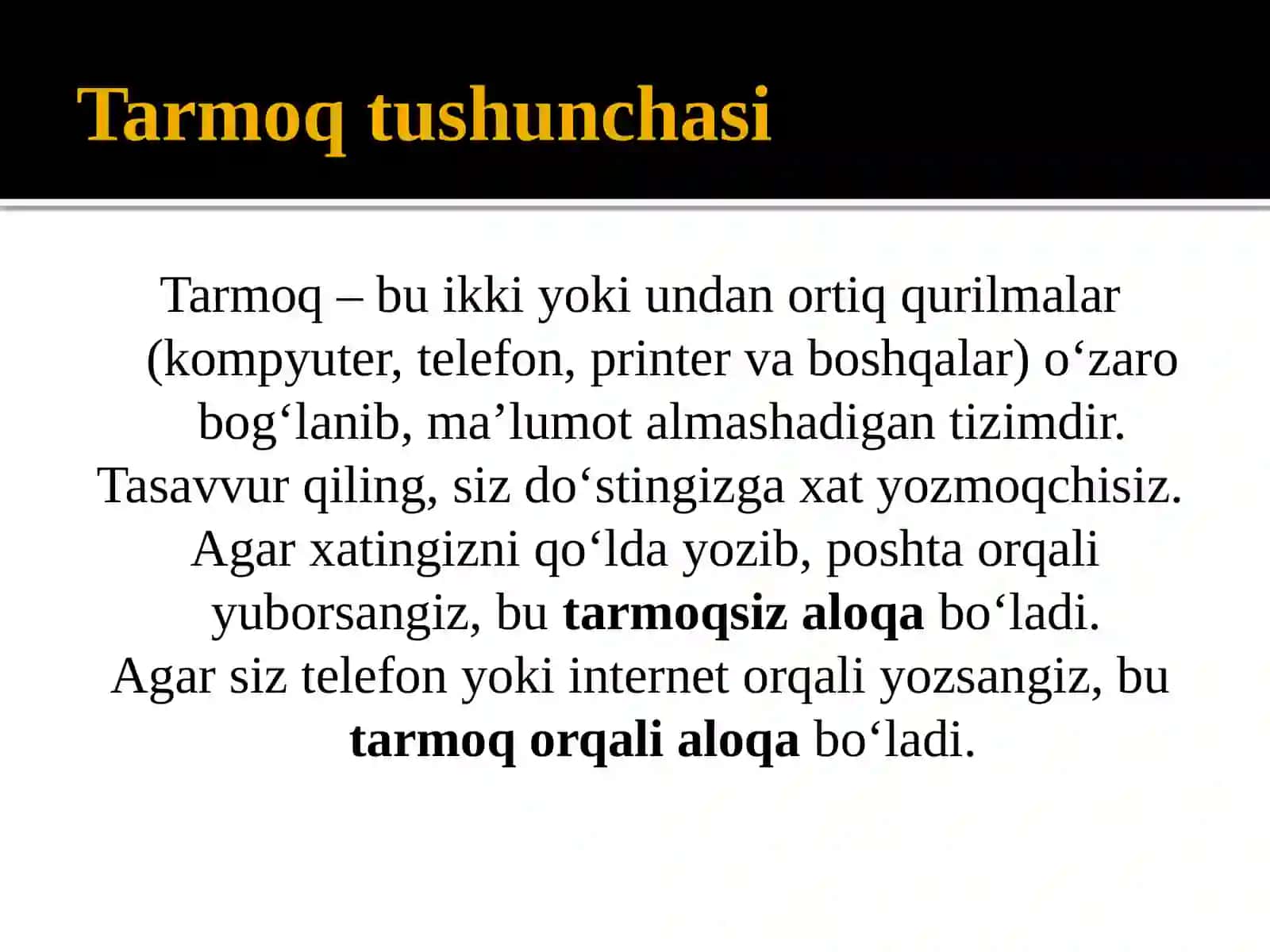 Tarmoqtashkiletish va boshqarishning so'nggi yangiliklari va vojlanishlari 3