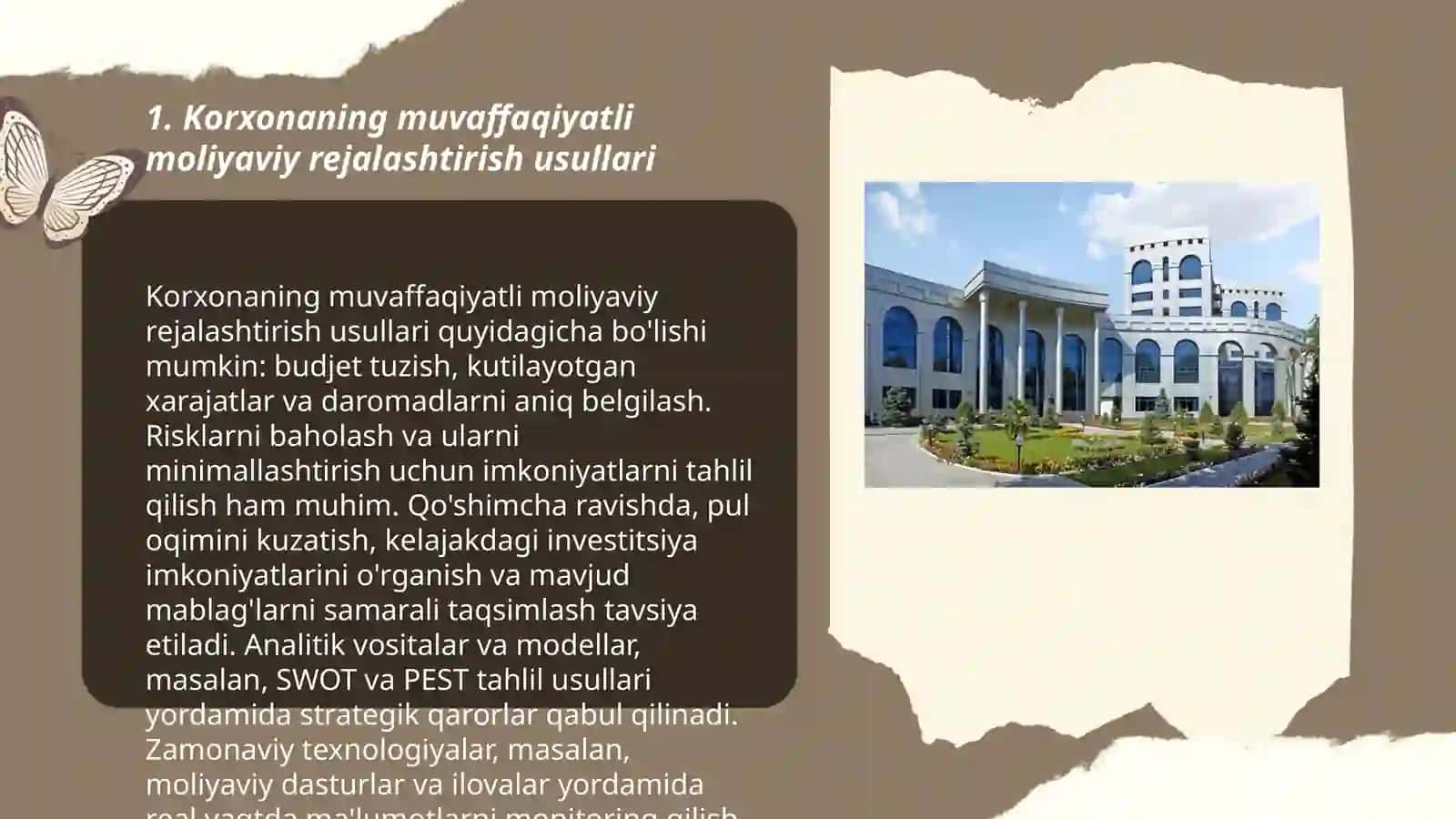Korxonaning moliyaviy manbalari 3