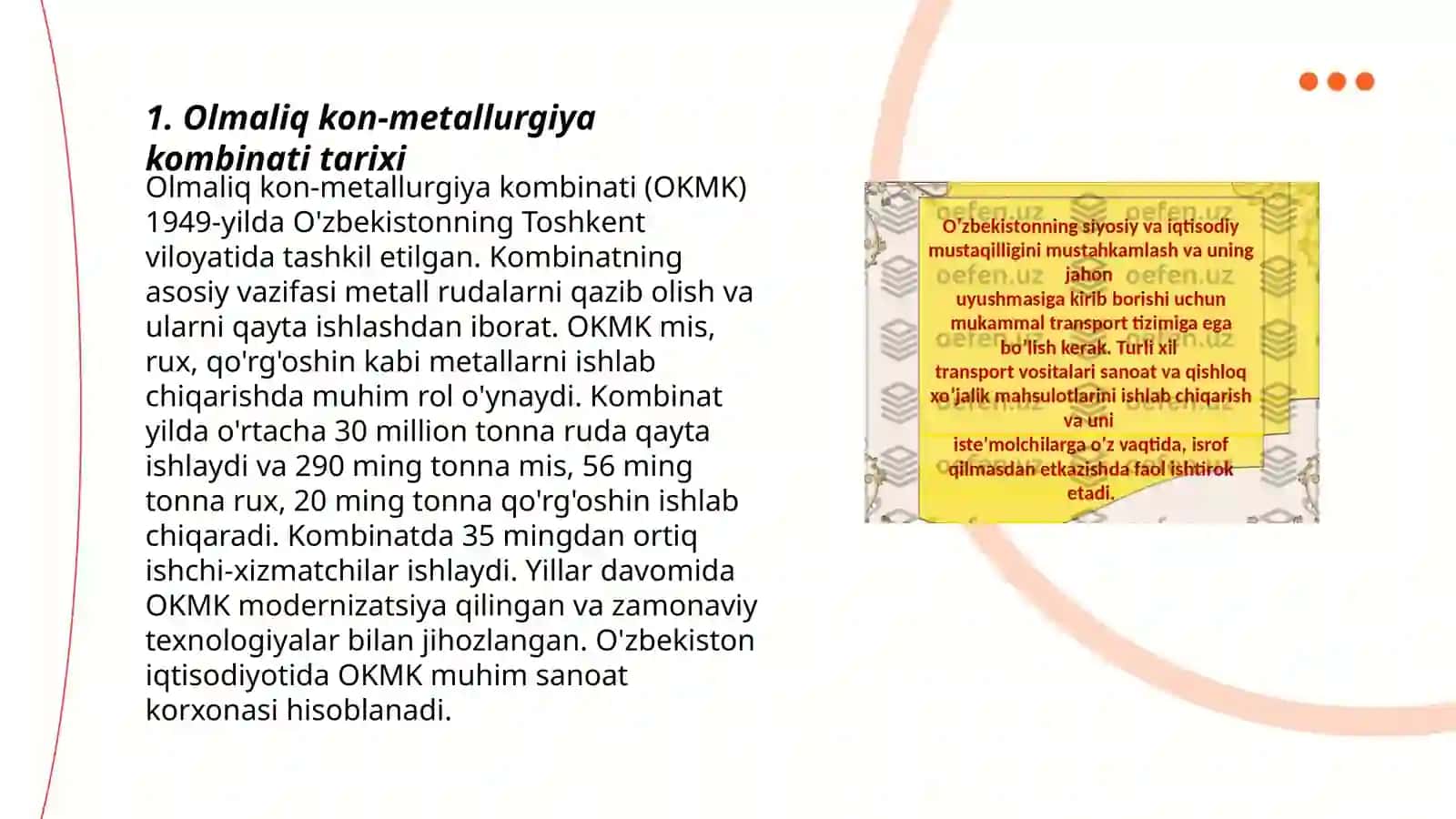 Olmaliq kon-metallurgiya kombinati tarixi 3