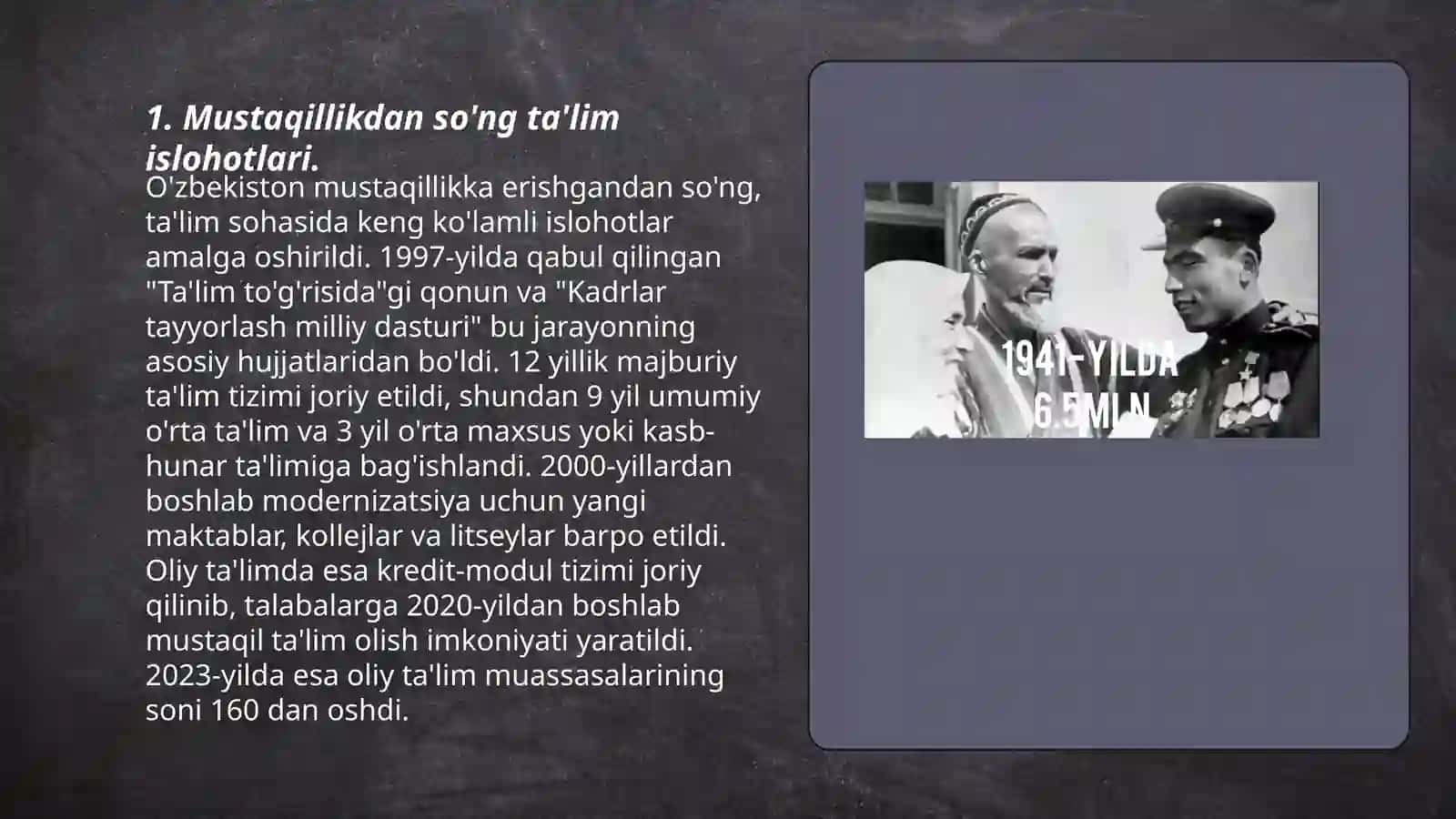Mustaqillikdan so'ng ta'lim islohotlari 3