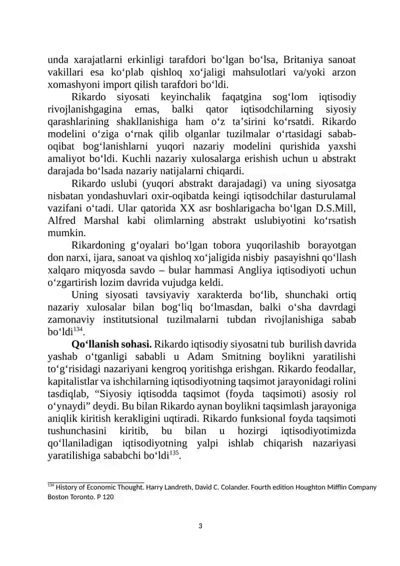 D.RIKARDONING IQTISODIY TA’LIMOTI 3