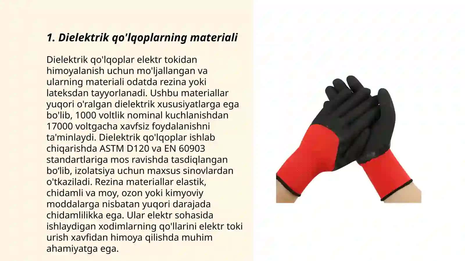 Rezinali dielektrik qo'lqoplar 3