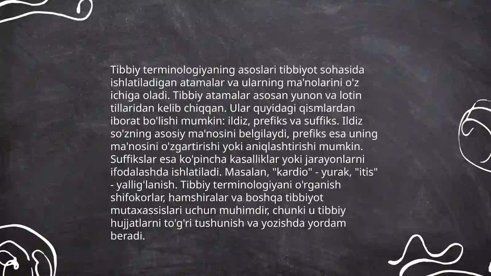 Tibbiy terminologiya kirish lotin alifbosi unli va undosh harflar Abdumalikova Setora 3
