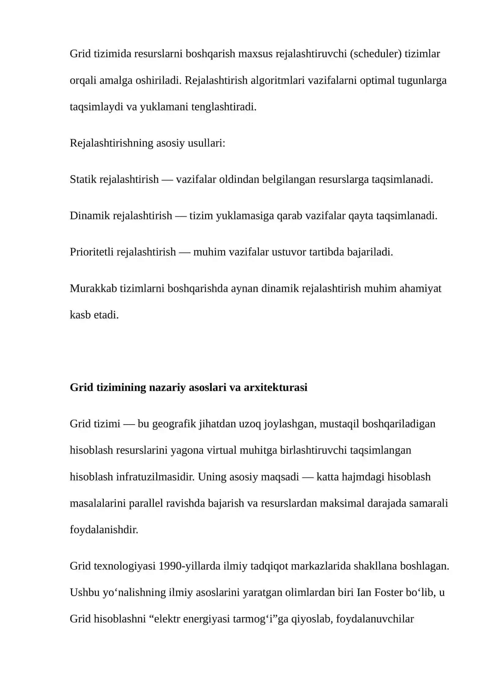 GRID TIZIMI VA MURAKKAB TARTIBNI BOSHQARISH 3
