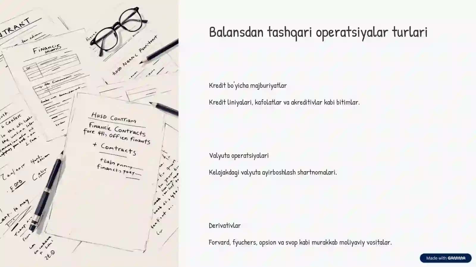 Balansdan tashqari operatsiyalar 3