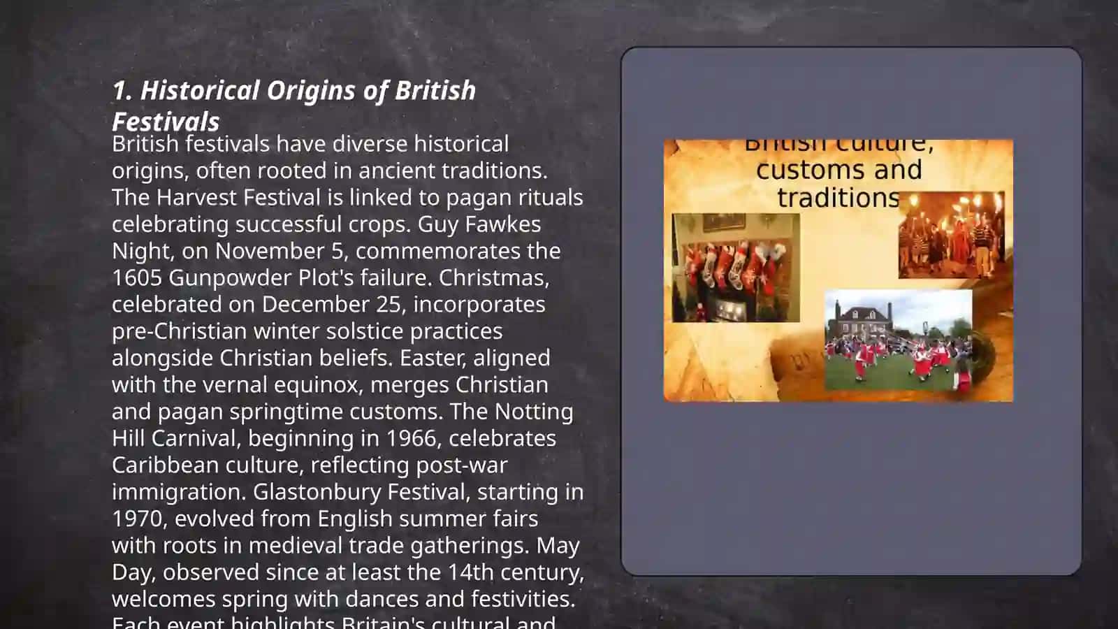 Customs and traditions of the Festivals in Great Britain 3