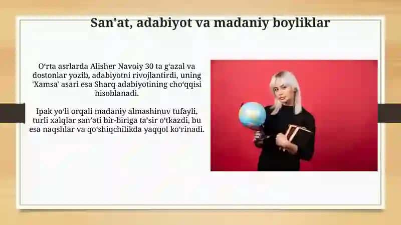 Jahon sivilizatsiyasiga qo'shgan hissasi 3