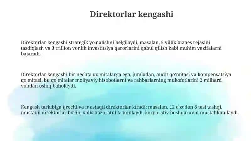 Samsung kompaniyasini boshqaruv strukturasi 3