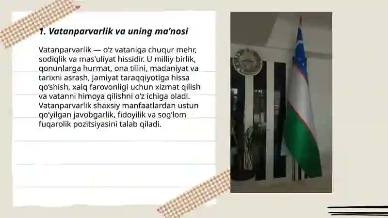 Vatanparvarlik va uning ma'nosi 3